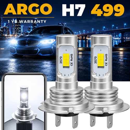Led headlight bulb kit - h7,