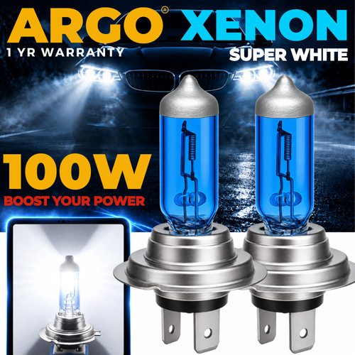 Xenon white headlight 100w - h7,